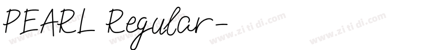 PEARL Regular字体转换